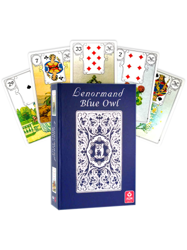 Lenormand Blue Owl Premium Edition kortos AGM
