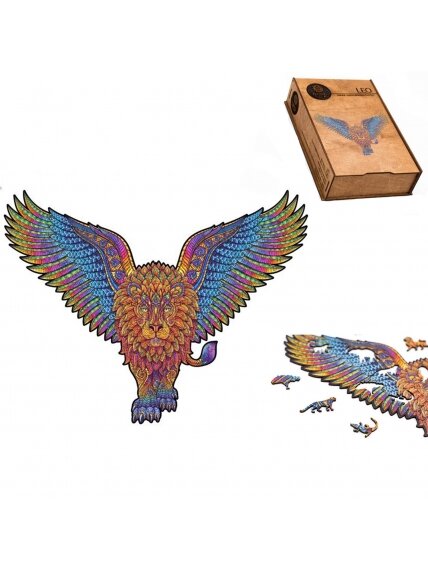 Leo Dėlionė Iš Medžio XL Dydis (600 detalių) Fantasy Puzzles Leo Dėlionė Iš Medžio XL Dydis (600 detalių) Fantasy Puzzles