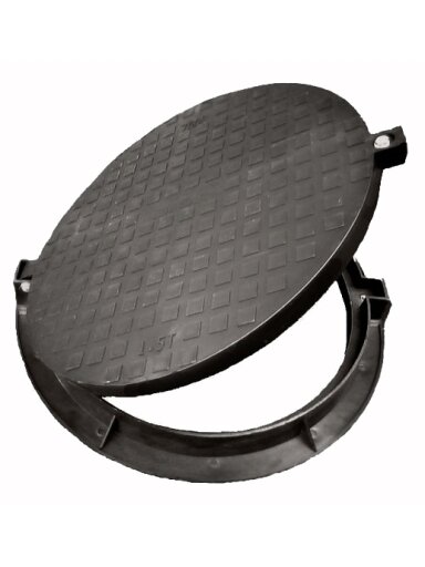 Liukas plastikinis 740 juodas