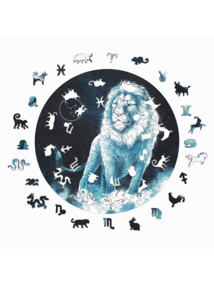 Liūtas (Zodiakai) Dėlionė Iš Medžio (200 detalių) Fantasy Puzzles 5 Liūtas (Zodiakai) Dėlionė Iš Medžio (200 detalių) Fantasy Puzzles 5