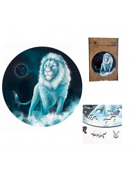 Liūtas (Zodiakai) Dėlionė Iš Medžio (200 detalių) Fantasy Puzzles Liūtas (Zodiakai) Dėlionė Iš Medžio (200 detalių) Fantasy Puzzles