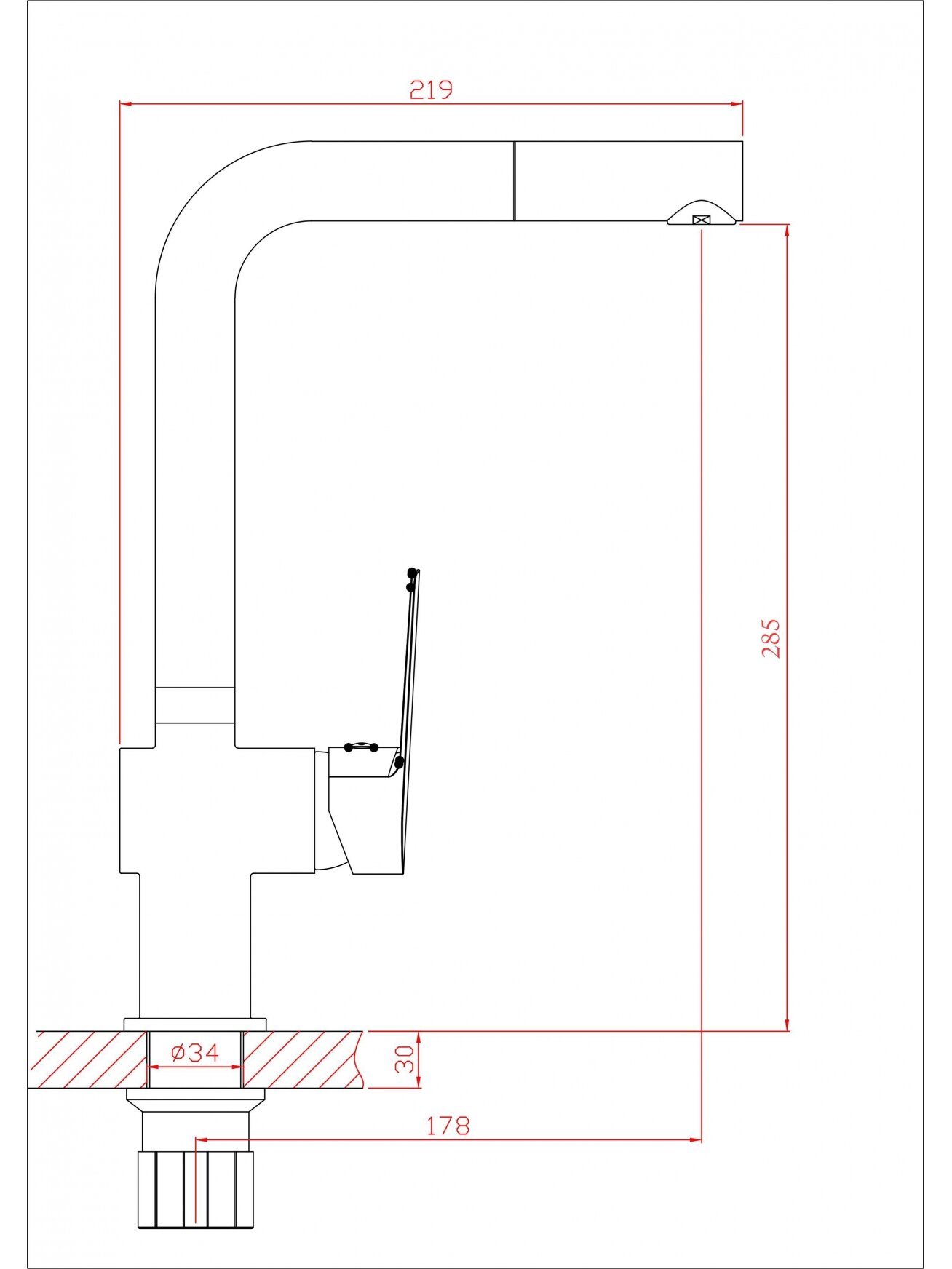 Maišytuvas virtuvinis B101-7A 1 Maišytuvas virtuvinis B101-7A 1