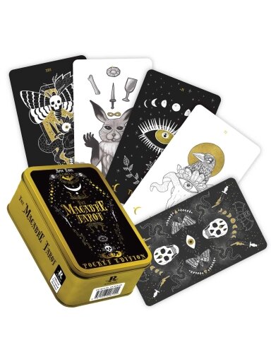 Macabre Taro kortos kišeninis leidimas metalinėje dėžutėje Rockpool Publishing