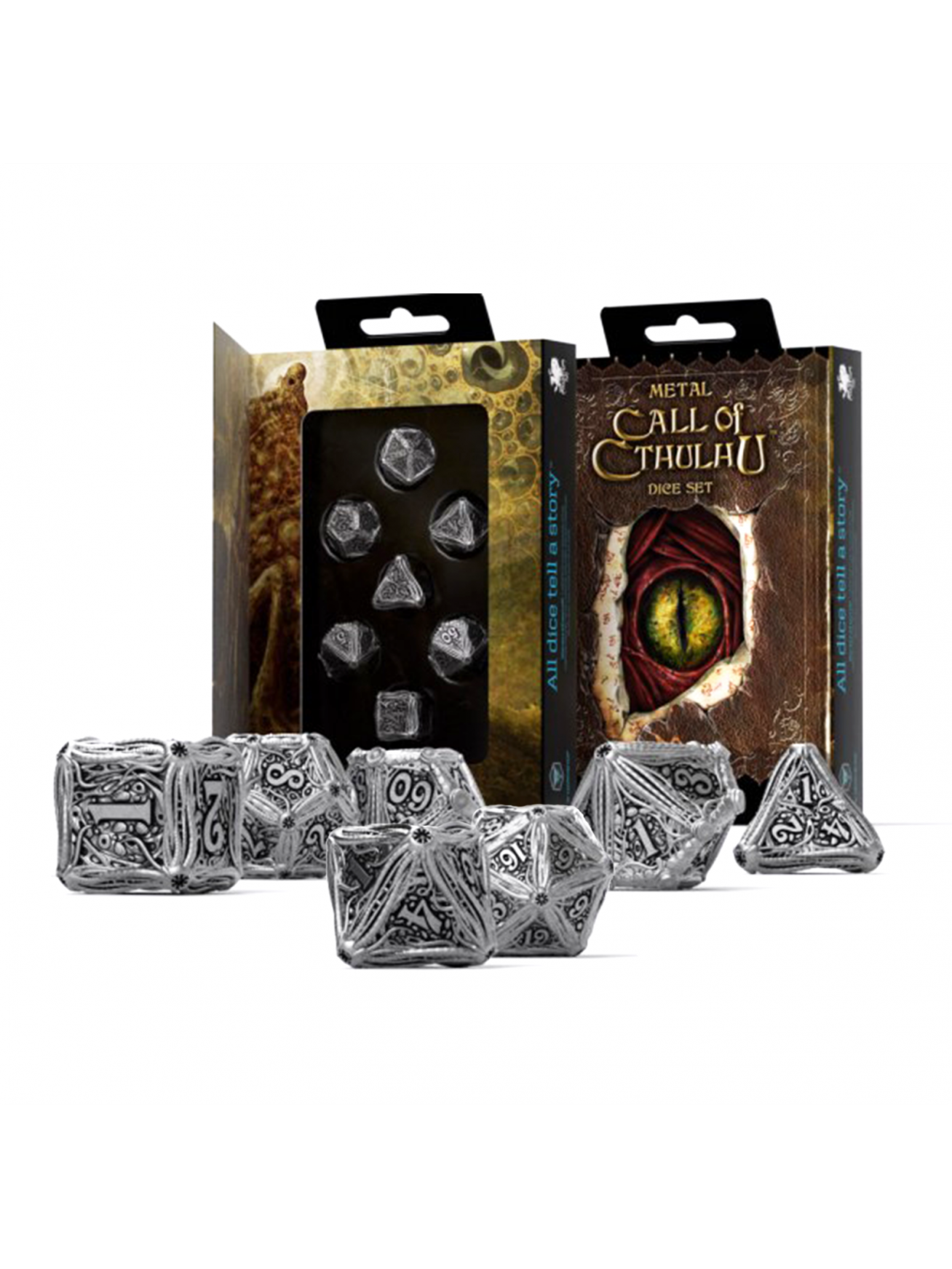 Metal Call Of Cthulhu kauliukų rinkinys