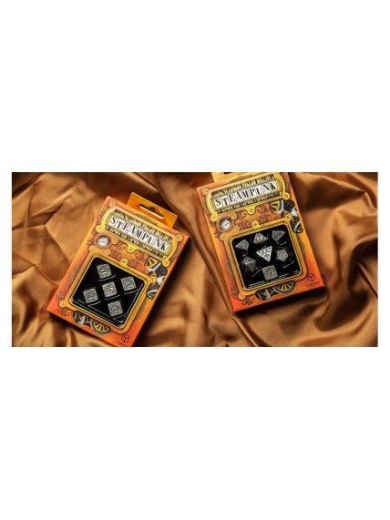 Metal Steampunk kauliukų rinkinys 2 Metal Steampunk kauliukų rinkinys 2