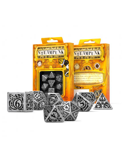 Metal Steampunk kauliukų rinkinys Metal Steampunk kauliukų rinkinys