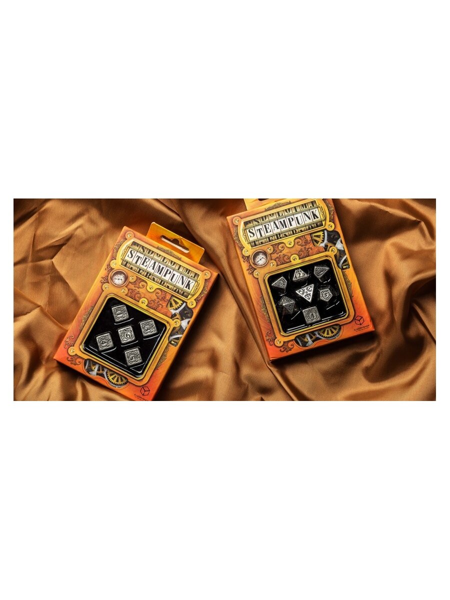 Metal Steampunk kauliukų rinkinys 2 Metal Steampunk kauliukų rinkinys 2