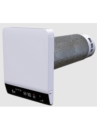 Mini rekuperatorius Twinfresh Breezy 160-E-Smart  57 m3/h dvisrautis 550mm ilgio