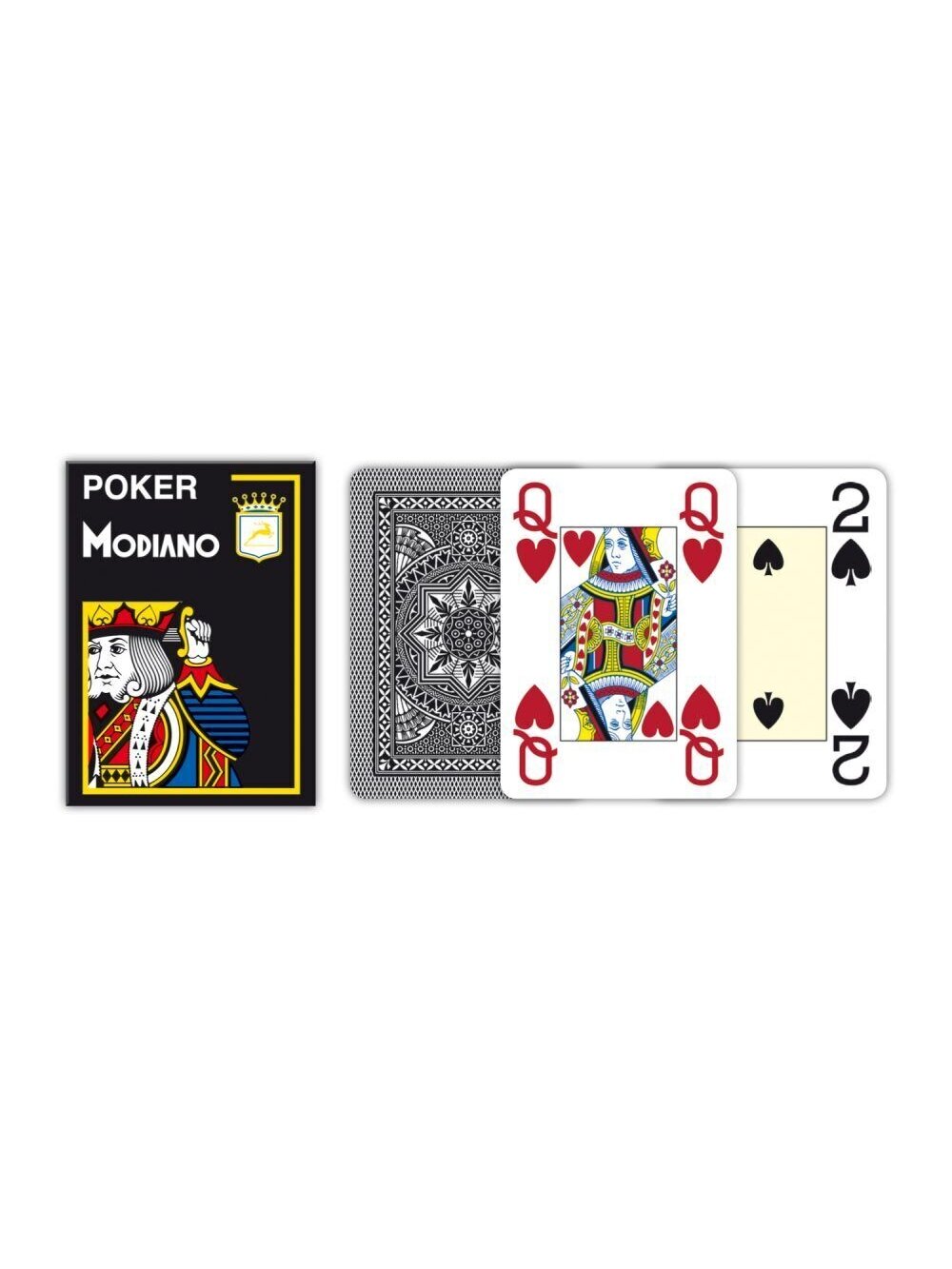 Modiano Poker žaidimų kortos (juodos) 3 Modiano Poker žaidimų kortos (juodos) 3