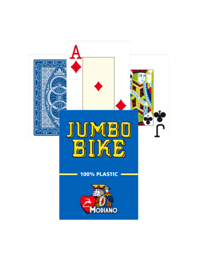 Modiano Jumbo Bike Trophy Playing kortos (mėlynos)