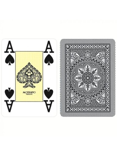Modiano Poker  žaidimų kortos (juodos)