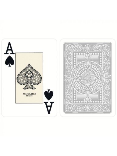 Modiano Texas Poker Hold Em žaidimo kortos (pilkos)