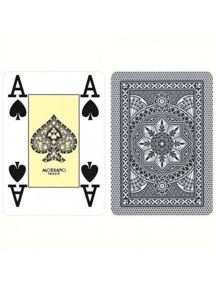 Modiano Poker  žaidimų kortos (juodos) 1