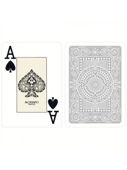 Modiano Texas Poker Hold Em žaidimo kortos (pilkos) 1