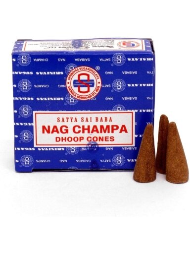 Nagchampa kūginiai smilkalai Satya