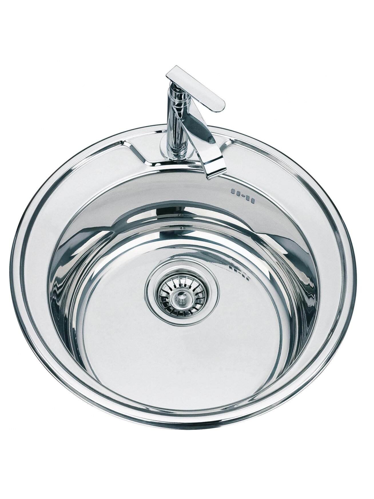 Nerūdijančio plieno plautuvė D4949UA 0.8mm su sifonu