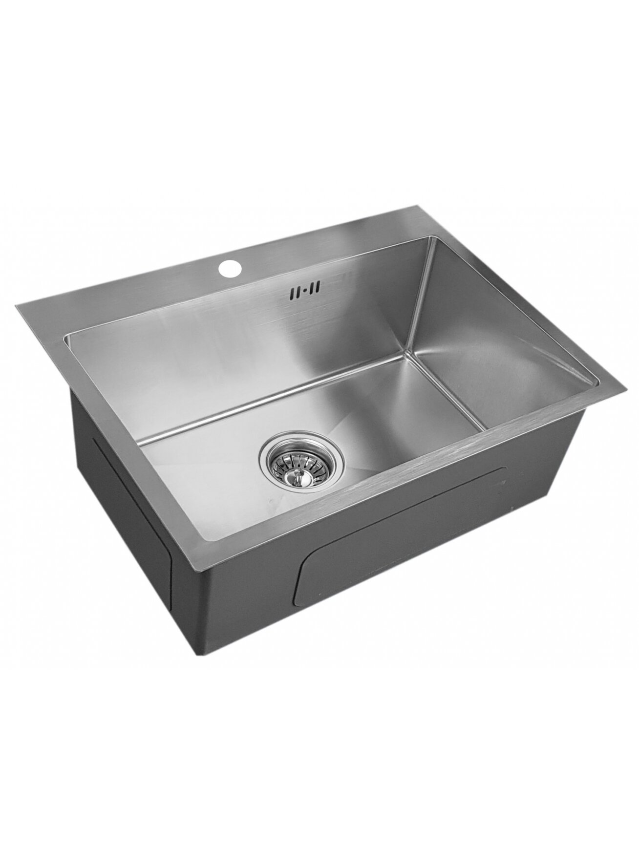 Nerūdijančio plieno plautuvė D6045H SATIN su sifonu Nerūdijančio plieno plautuvė D6045H SATIN su sifonu