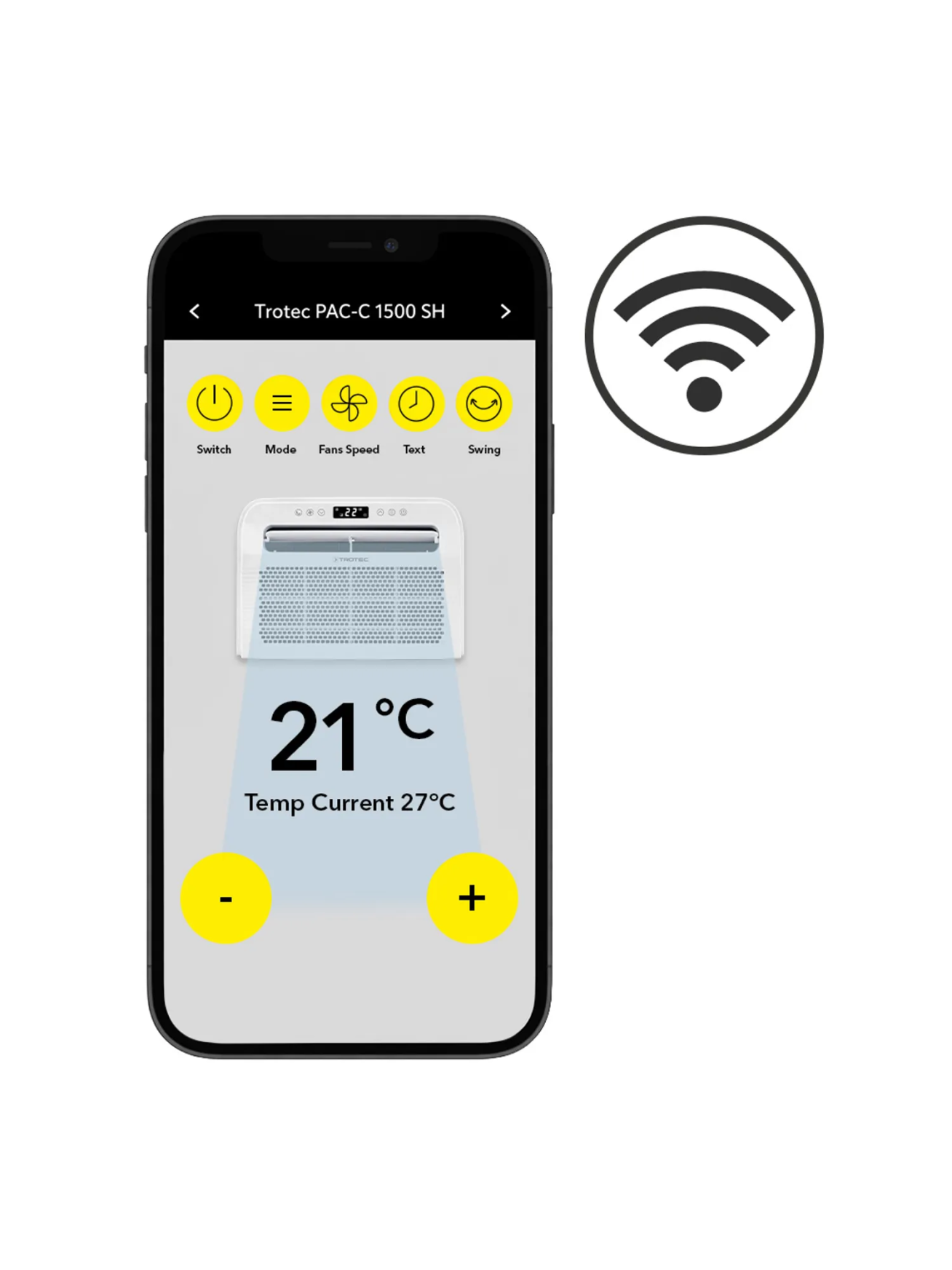 Nešiojamas oro kondicionierius Trotec PAC-C 1500 SH WiFi 8 Nešiojamas oro kondicionierius Trotec PAC-C 1500 SH WiFi 8