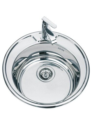 Nerūdijančio plieno plautuvė D4949UA 0.8mm su sifonu