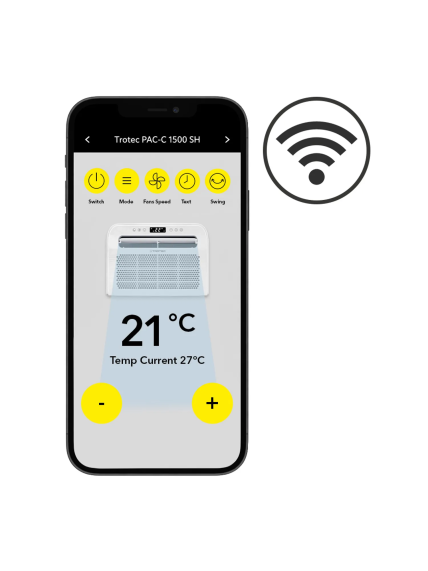 Nešiojamas oro kondicionierius Trotec PAC-C 1500 SH WiFi 8 Nešiojamas oro kondicionierius Trotec PAC-C 1500 SH WiFi 8