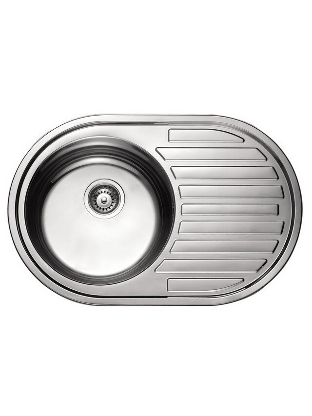Nerūdijančio plieno plautuvė 7108 0.6 mm su sifonu