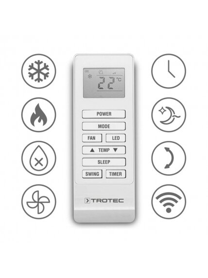 Oro kondicionierius monoblokas (be išorinio bloko) su Wi-Fi Trotec PAC-W 2650 SH 8