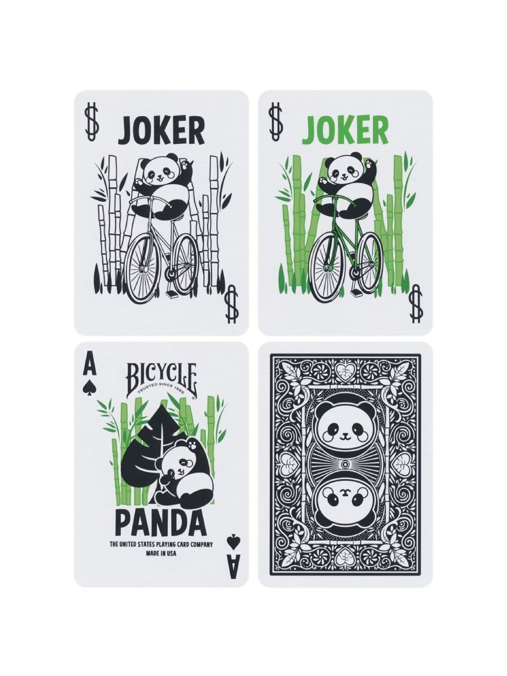 Panda žaidimo kortos Bicycle 4