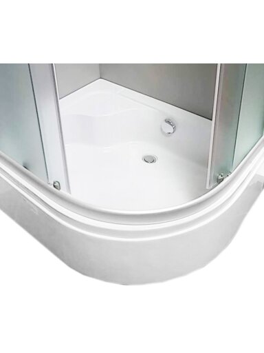 Padas dušo kabinai pusiau gilus 100x80 kairinis