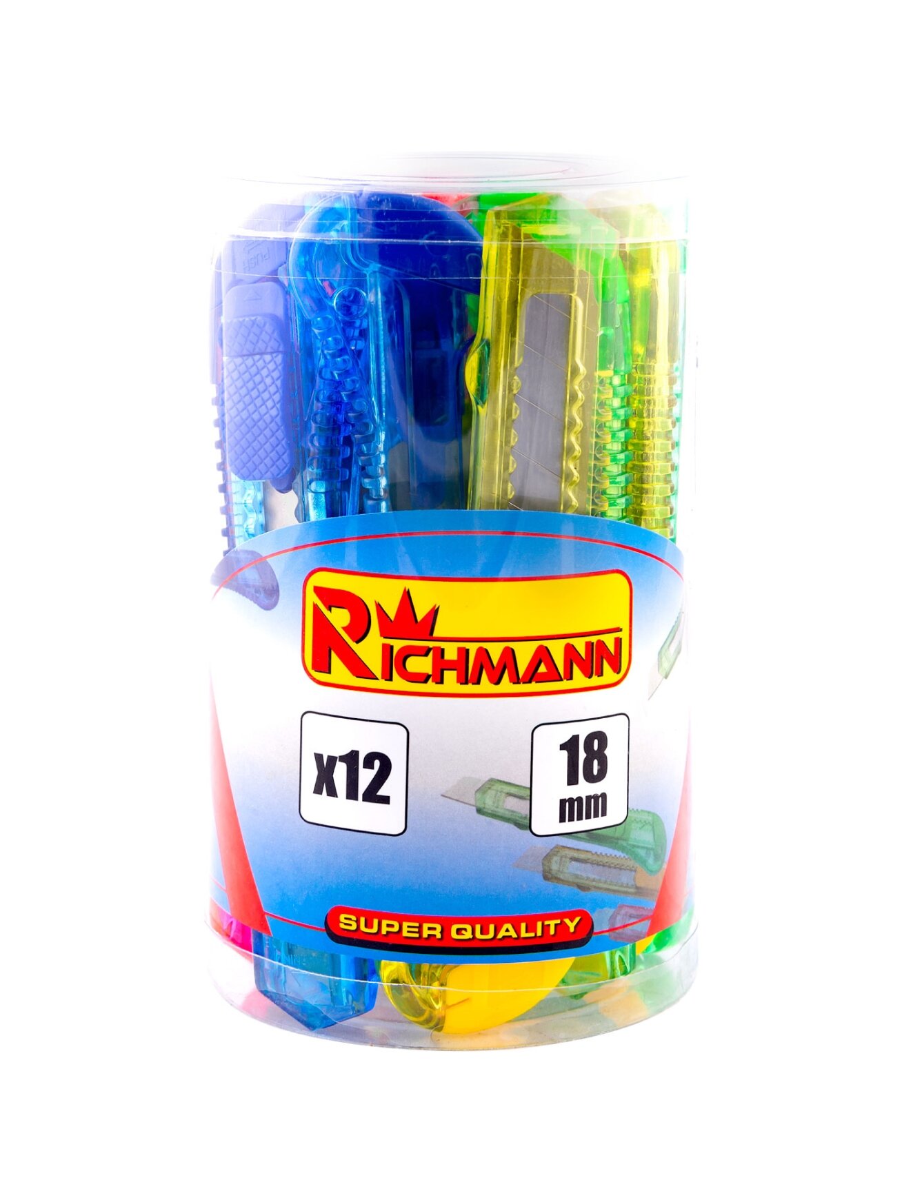Peiliukas „RICHMANN" 18 mm, 12 vnt. Peiliukas „RICHMANN" 18 mm, 12 vnt.