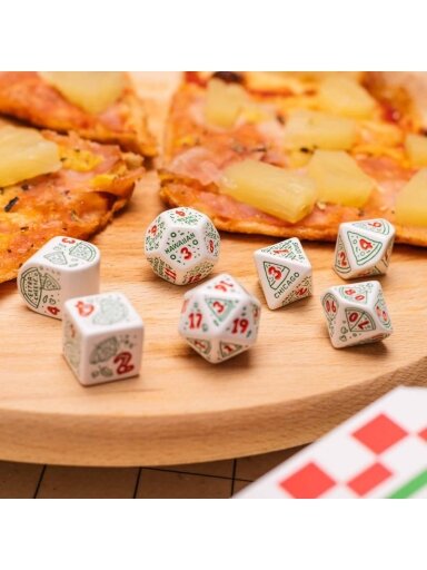 Pizza Pepperoni RPG kauliukų rinkinys Q WORKSHOP