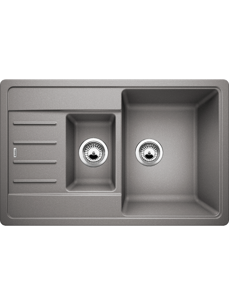 Plautuvė BLANCO LEGRA 6 S Compact, aliuminio metalinė spalva
