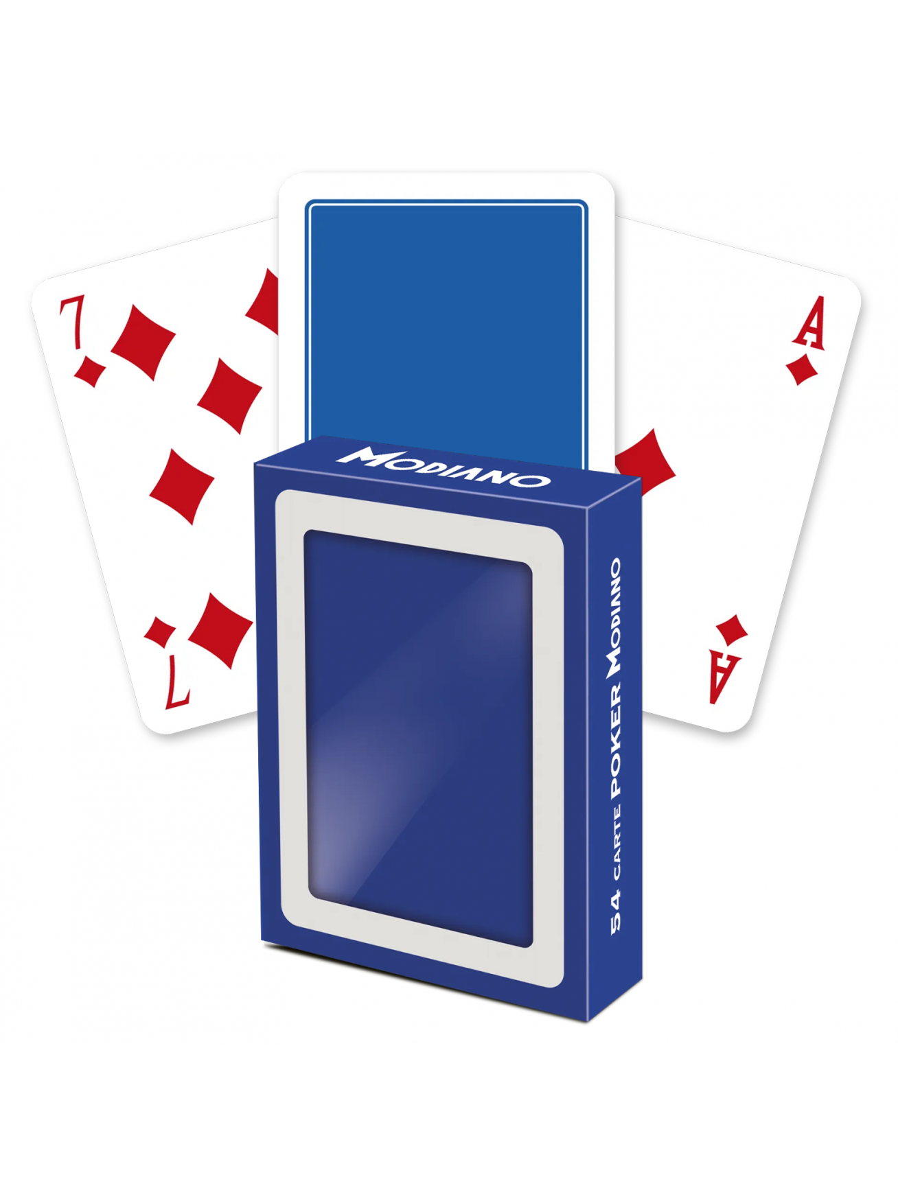 Poker Club F/N kortos (mėlynos) Modiano