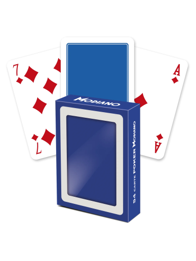 Poker Club F/N kortos (mėlynos) Modiano