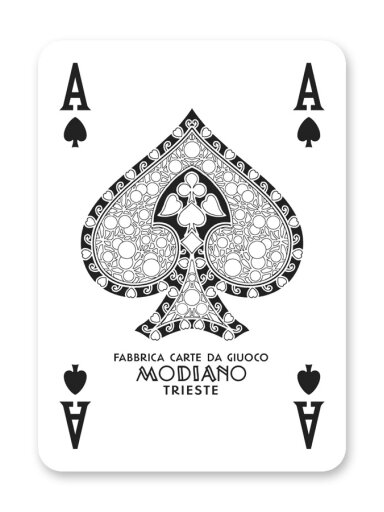 Poker Club (raudonos) Modiano