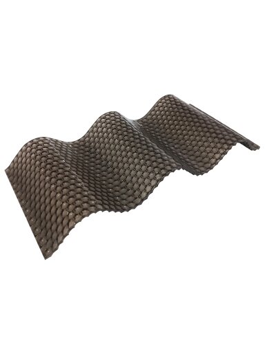 Polikarbonatas banguotas Diamond 1050x2000 2.8mm bronza Polikarbonatas banguotas Diamond 1050x2000 2.8mm bronza
