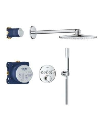 Potinkinė dušo sistema su potinkine dalimi GROHE Precision SmartControl su Vitalio SmartActive 310, chromo spalva