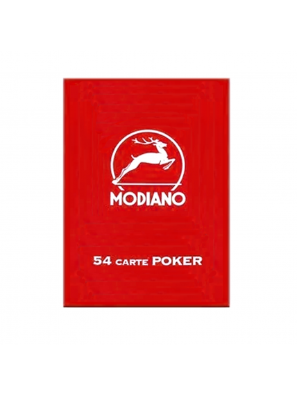 Poker Club F/N kortos (raudonos) Modiano 3