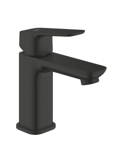 Praustuvo maišytuvas Grohe Cubeo ES, 1/2, S dydžio, su PushOp d.v., matinė juoda sp.