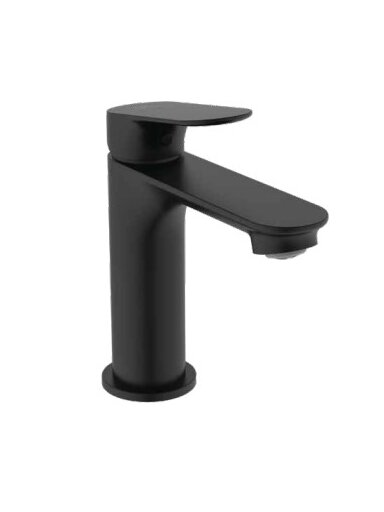 Praustuvo maišytuvas Ideal Standard CeraLife O H100  su „click-clack“ dugno vožtuvu, 3,8 l/min, matinė juoda