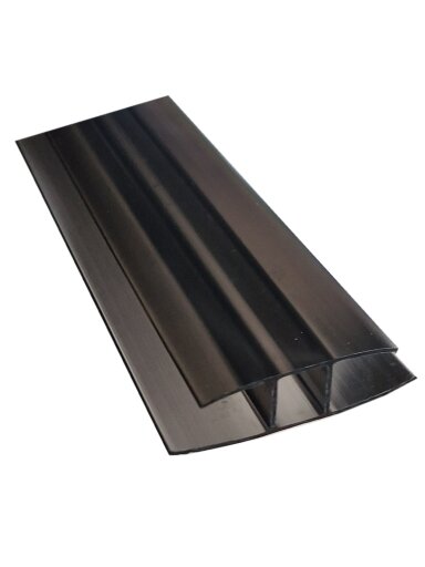 Profilis sujungiamasis 10mm 6m bronza-pilkas