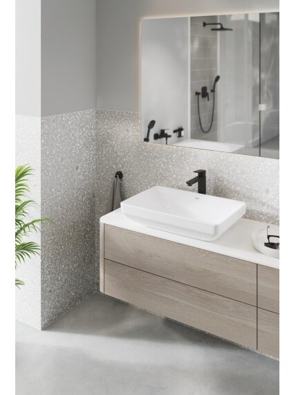 Praustuvo maišytuvas Grohe Cubeo, 1/2", XL dydžio, matinė juoda sp. 4 Praustuvo maišytuvas Grohe Cubeo, 1/2", XL dydžio, matinė juoda sp. 4