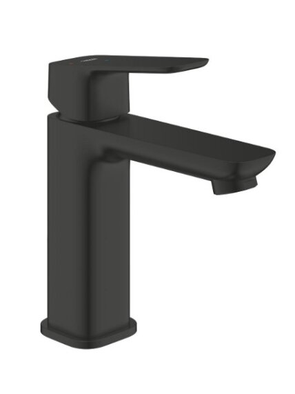 Praustuvo maišytuvas Grohe Cubeo ES, 1/2", M dydžio, su PushOp d.v.matinė juoda sp.