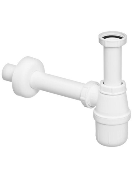 Praustuvo sifonas butelinis, be ventilio 1 1/4 x 32, plastikinis 1