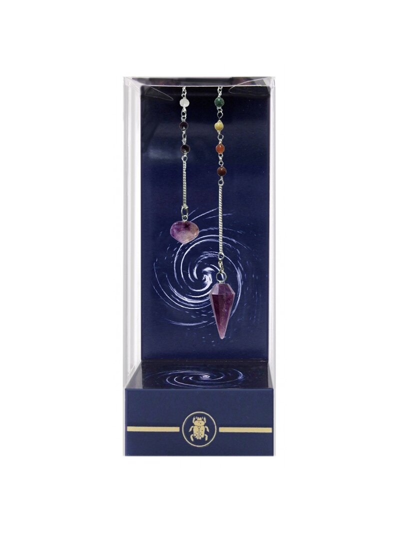 Premium Amethyst Chakra Pendulum Švytuoklė Lo Scarabeo Premium Amethyst Chakra Pendulum Švytuoklė Lo Scarabeo