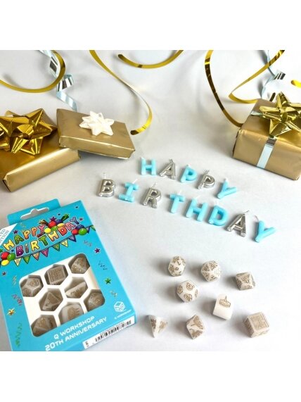 Q WORKSHOP 20 years: Happy Birthday kauliukų rinkinys Q-workshop 4 Q WORKSHOP 20 years: Happy Birthday kauliukų rinkinys Q-workshop 4