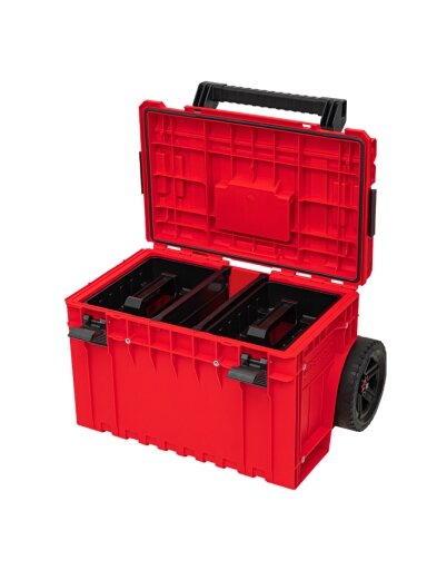 QBRICK ONE Įrankių dėžė su ratukais 2.0 RED