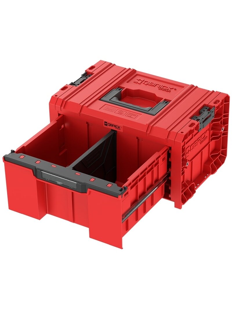 QBRICK PRO įrankių dėžė su stalčiu 2.0 EXPERT RED 1 QBRICK PRO įrankių dėžė su stalčiu 2.0 EXPERT RED 1