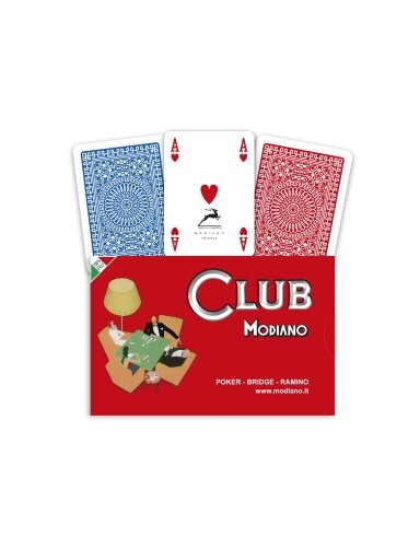 Ramino Poker Club Bridge Modiano Žaidimo kortos