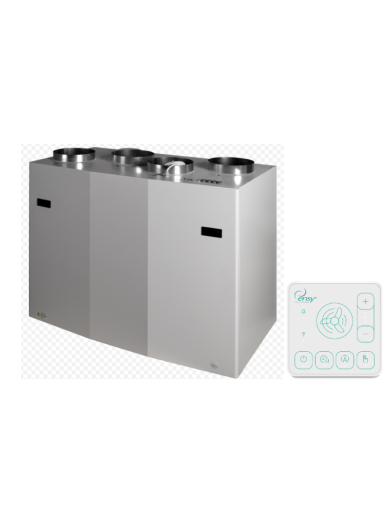 Rekuperatorius ENSY WAVE 550BV/1 vert. kair. p. 794 m³/h su Wi-Fi ir Bluetooth valdikliu