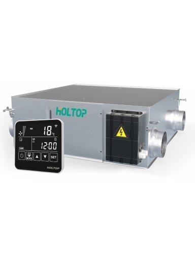 Rekuperatorius Holtop CFA 350C 350m3/h su liečiamu pulteliu